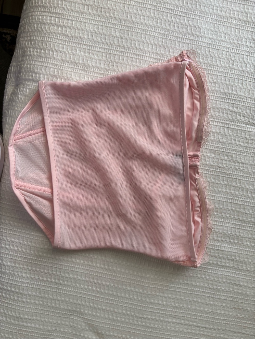 I am GIAStrapless Lace Bustier Corset Top - Light Pink - Picture 7 of 8